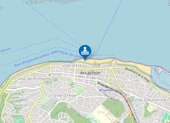 Map of Plage Thiers