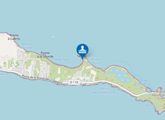 Map of Plage d'Anse Tarare