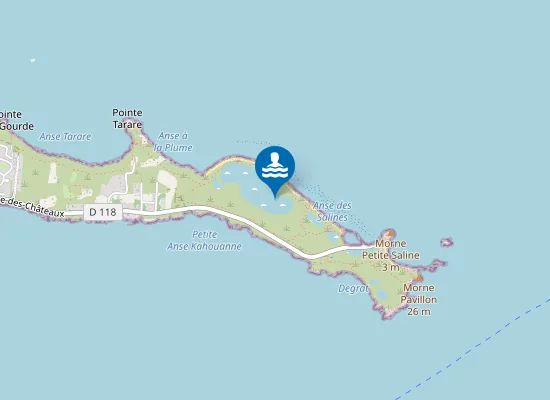 Map of Les Salines