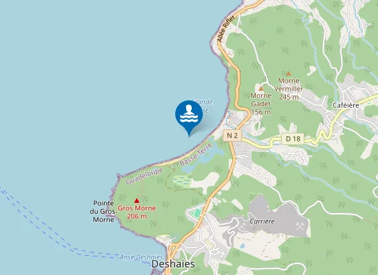 Map of Plage de Grande Anse