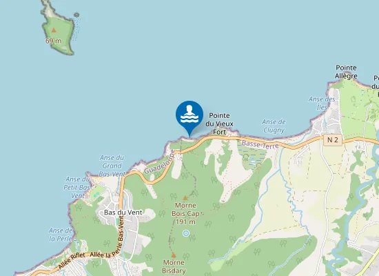 Map of Plage de Gros Cap