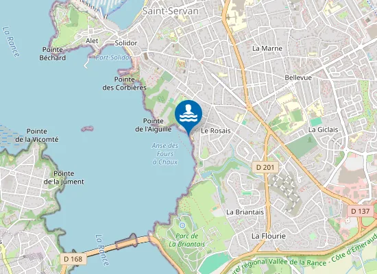 Map of Plage des Fours à Chaux