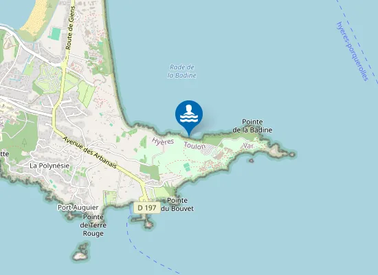 Map of Plage de la Baume