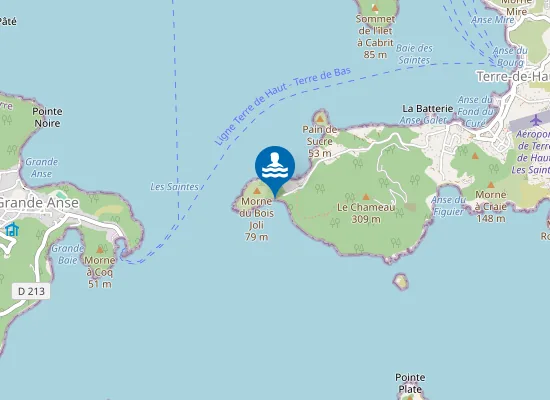 Map of Plage d'Anse Crawen