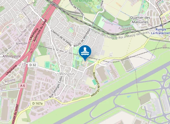 Map of Wissous Plage