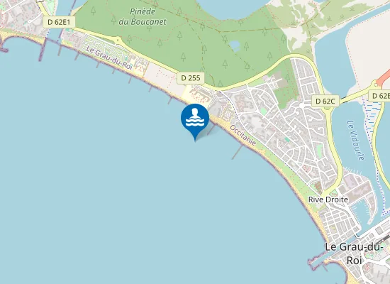 Map of Plage du Boucanet