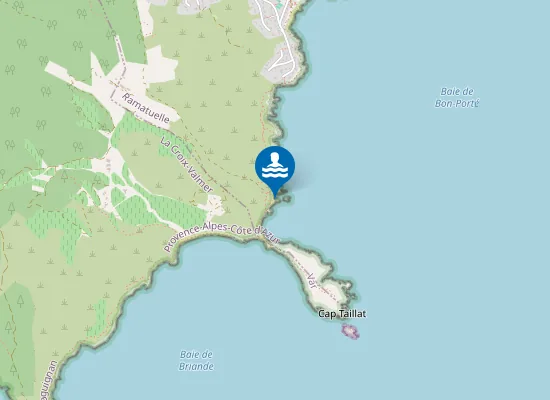 Map of Plage des Douanes