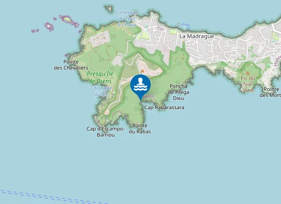Map of Plage du Pontillon