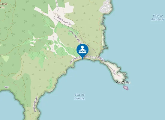 Map of Plage de Briande