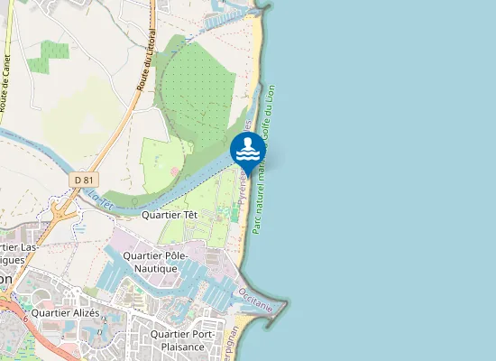 Map of Plage du Sardinal