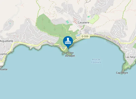 Map of Plage du Layet