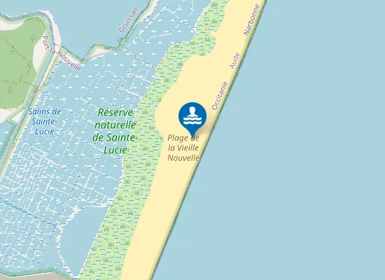 Map of Plage de la Vieille Nouvelle