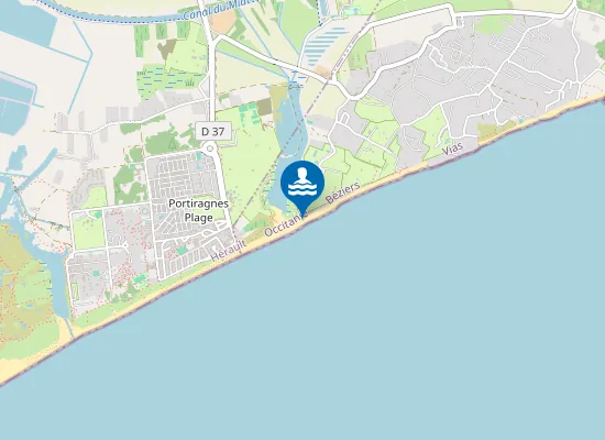 Map of Plage de la Redoute