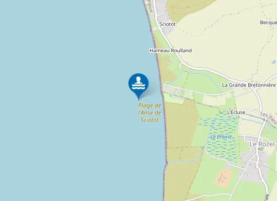 Map of Plage de l'Anse de Sciotot