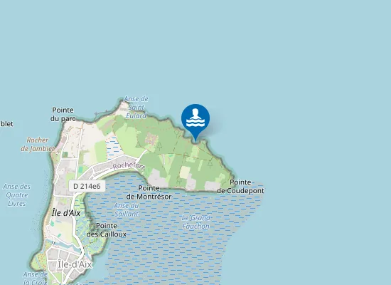 Map of Les Sables Jaunes ou d'Or
