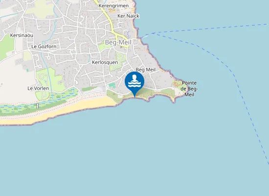 Map of Plage de Kermyl