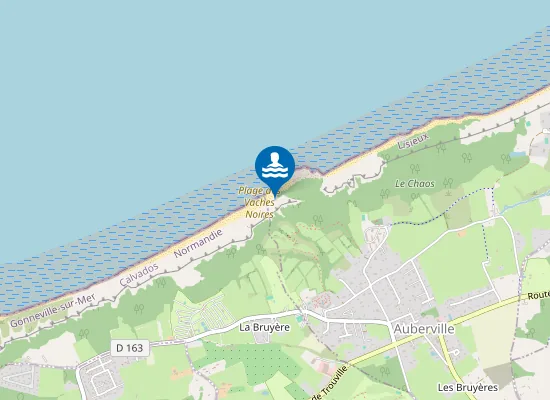 Map of Plage des Vaches Noires