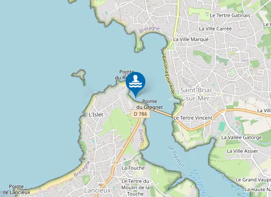 Map of Plage de la Cerisaie