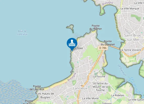 Map of Plage du Corps de Garde