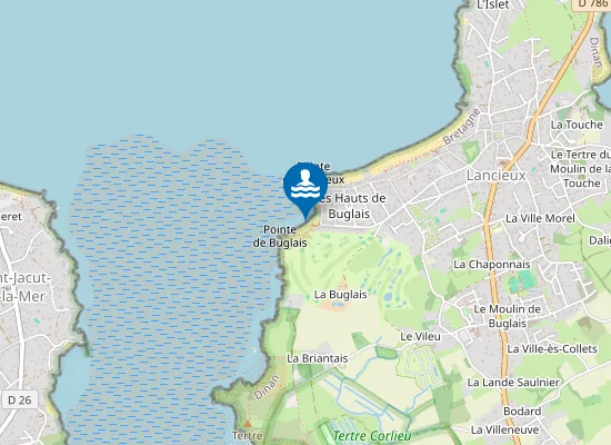 Map of Plage de Buglais