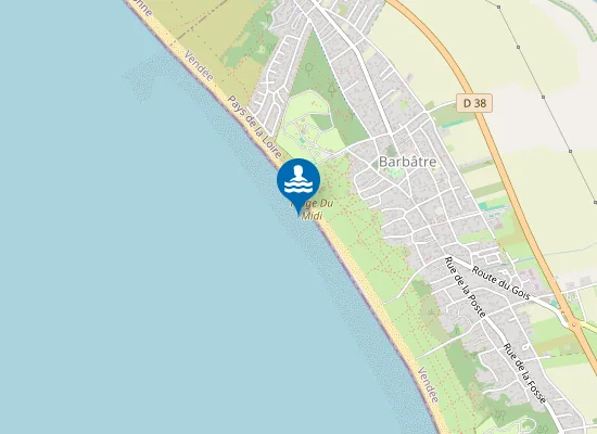 Map of Plage Du Midi