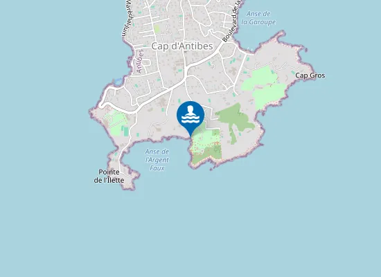 Map of Plage de la Baie des Milliardaires