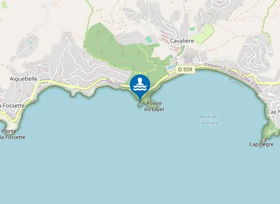 Map of Plage du Rossignol