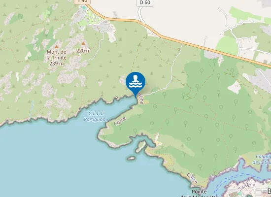 Map of Plage de Paragan