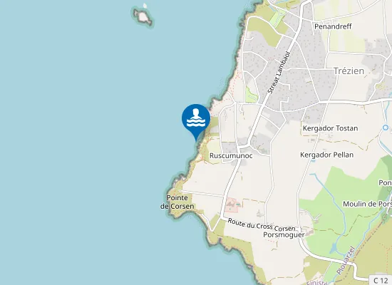 Map of Plage des Charrettes