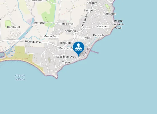 Map of Plage de Larvor