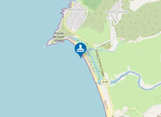 Map of Plage de San Giuseppe
