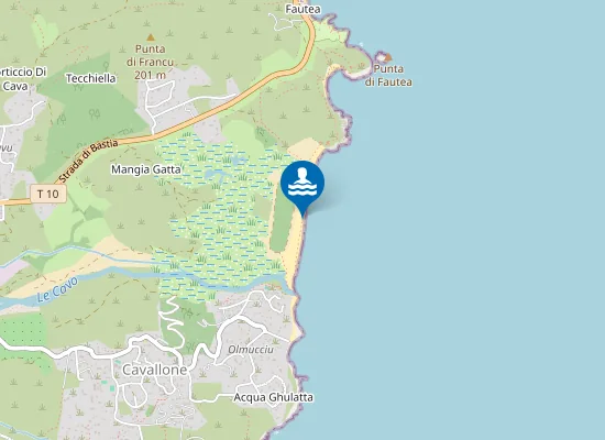 Map of Plage de Lavu Santu