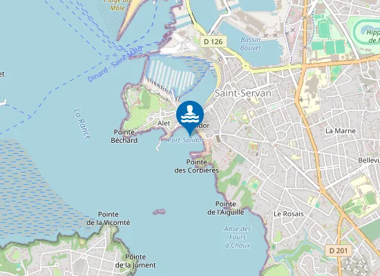 Map of Plage de Solidor