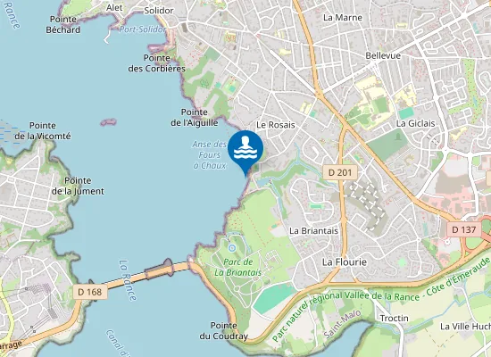 Map of Plage du Rosais