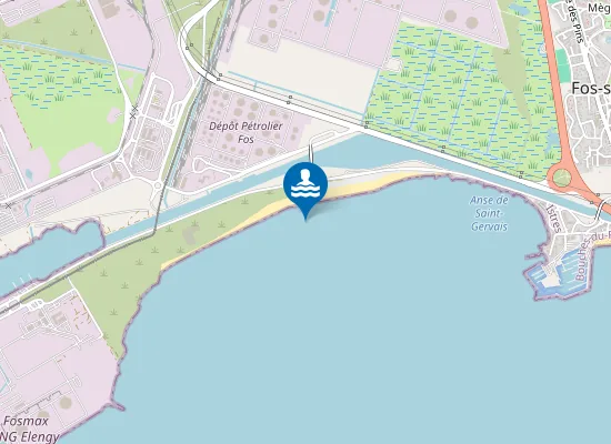 Map of La Grande Plage