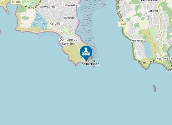 Map of Plage Ty Guard