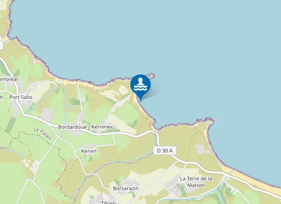 Map of Plage du Gros Rocher