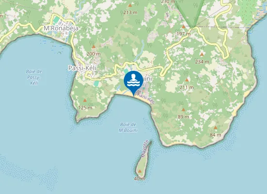Map of Plage de M'Bouini / Fassigny M'Bouini