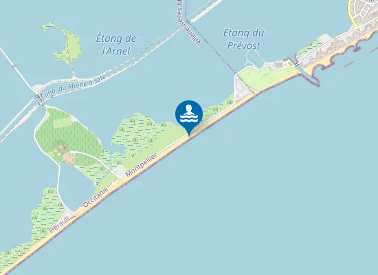 Map of Plage Maguelone