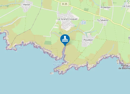 Map of Port de Pouldon