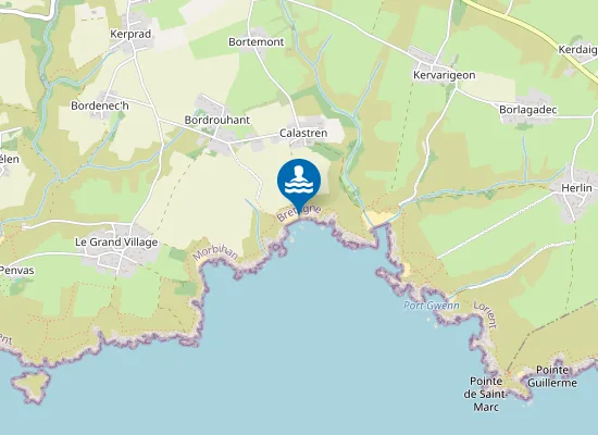 Map of Plage de Dotchot