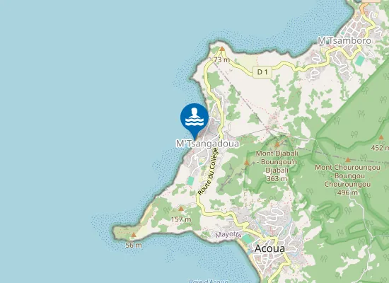Map of Plage De M'tsangadoua / M'tsanga Doua