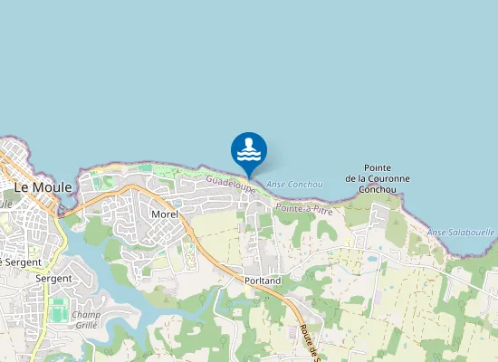 Map of Plage des Dauphins
