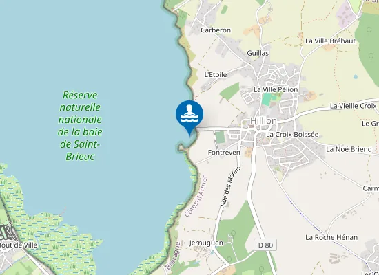 Map of Plage de l'Hôtellerie