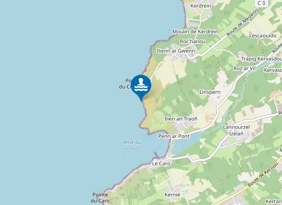 Map of Plage du corbeau
