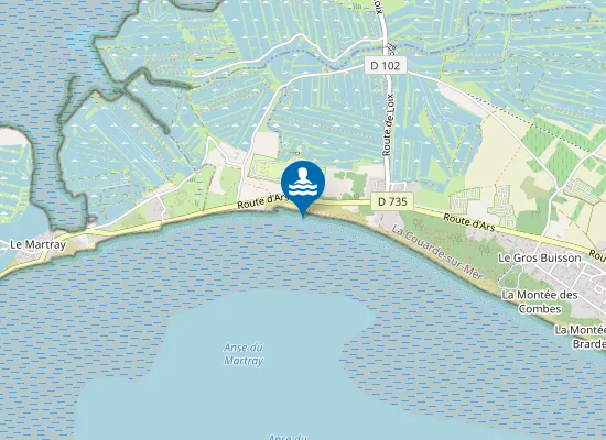 Map of Plage du Moulin Brûlé
