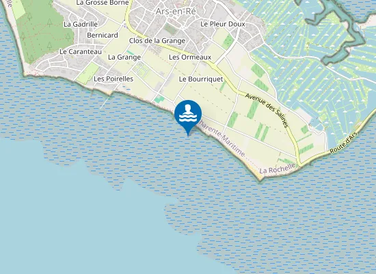 Map of Plage de la Marielle