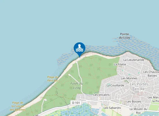 Map of Plage du Lizay