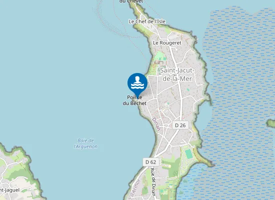 Map of Plage du Béchet