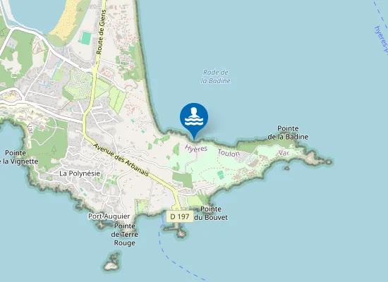 Map of Plage de l'Estanci
